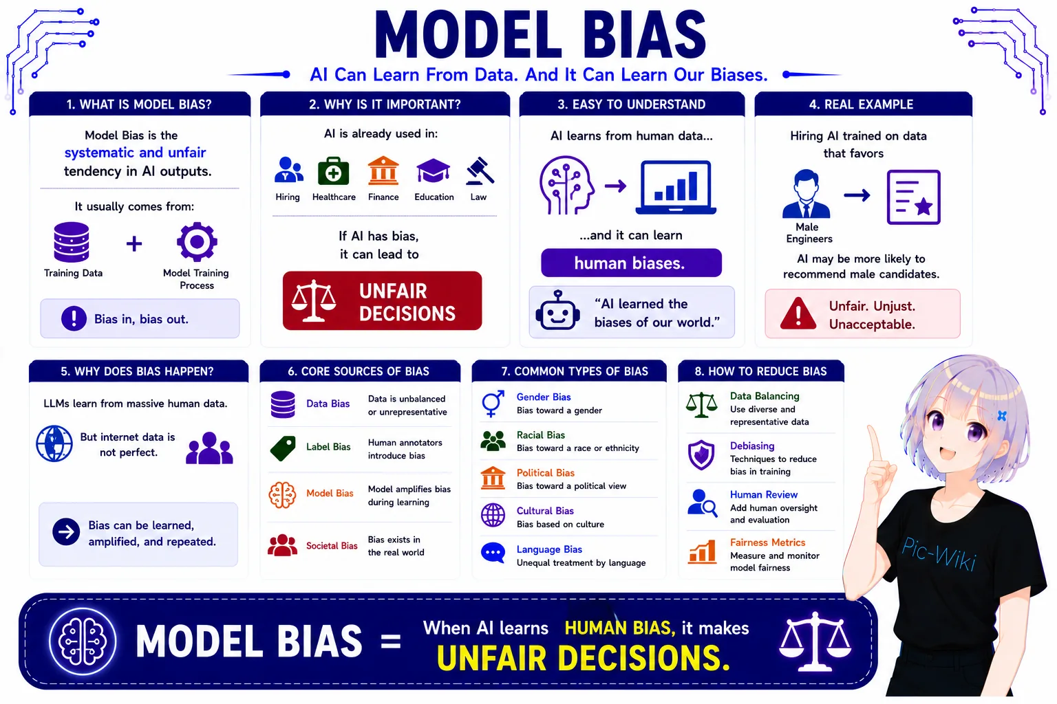 Model bias — sources and mitigation