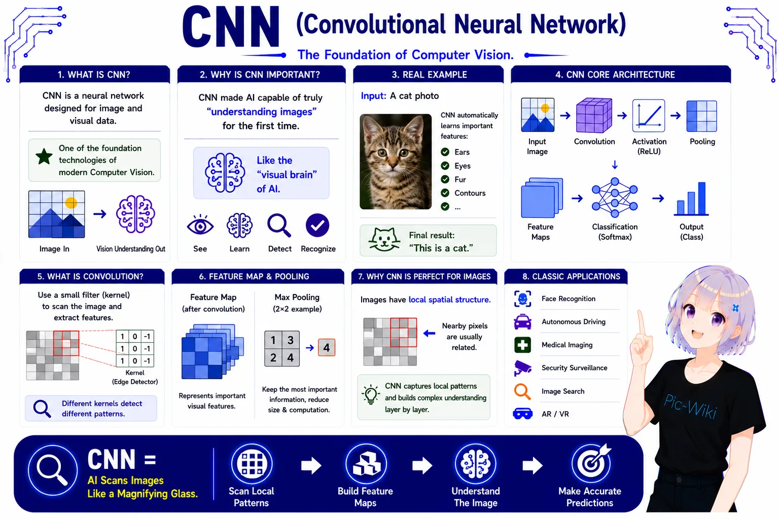 Convolutional neural networks — visual features
