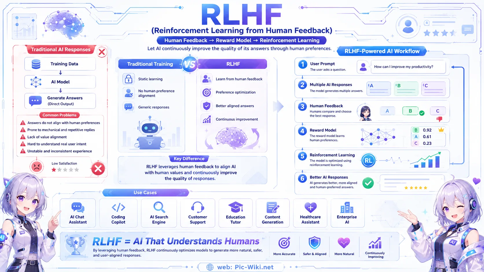 RLHF — the full three-stage pipeline